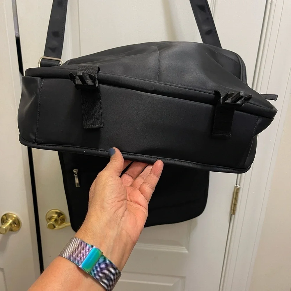 GUESS Black Nylon Exterior Laptop Bags in new conditions